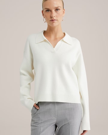 WE Fashion Pullover i hvid: forside