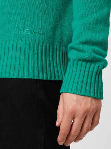 BOSS Orange Sweater 'Kruy' in Green