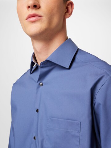 ETERNA Regularny krój Koszula w kolorze niebieski