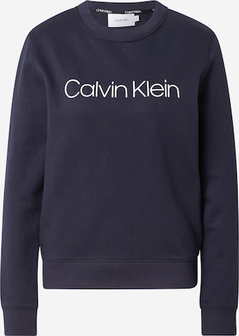 Sweat-shirt Calvin Klein en bleu : devant