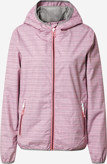 KILLTEC Outdoor Jacket in Grey / Pink / Burgundy / White, Item view