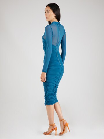 Robe de cocktail 'ALIYAH' Bardot en bleu