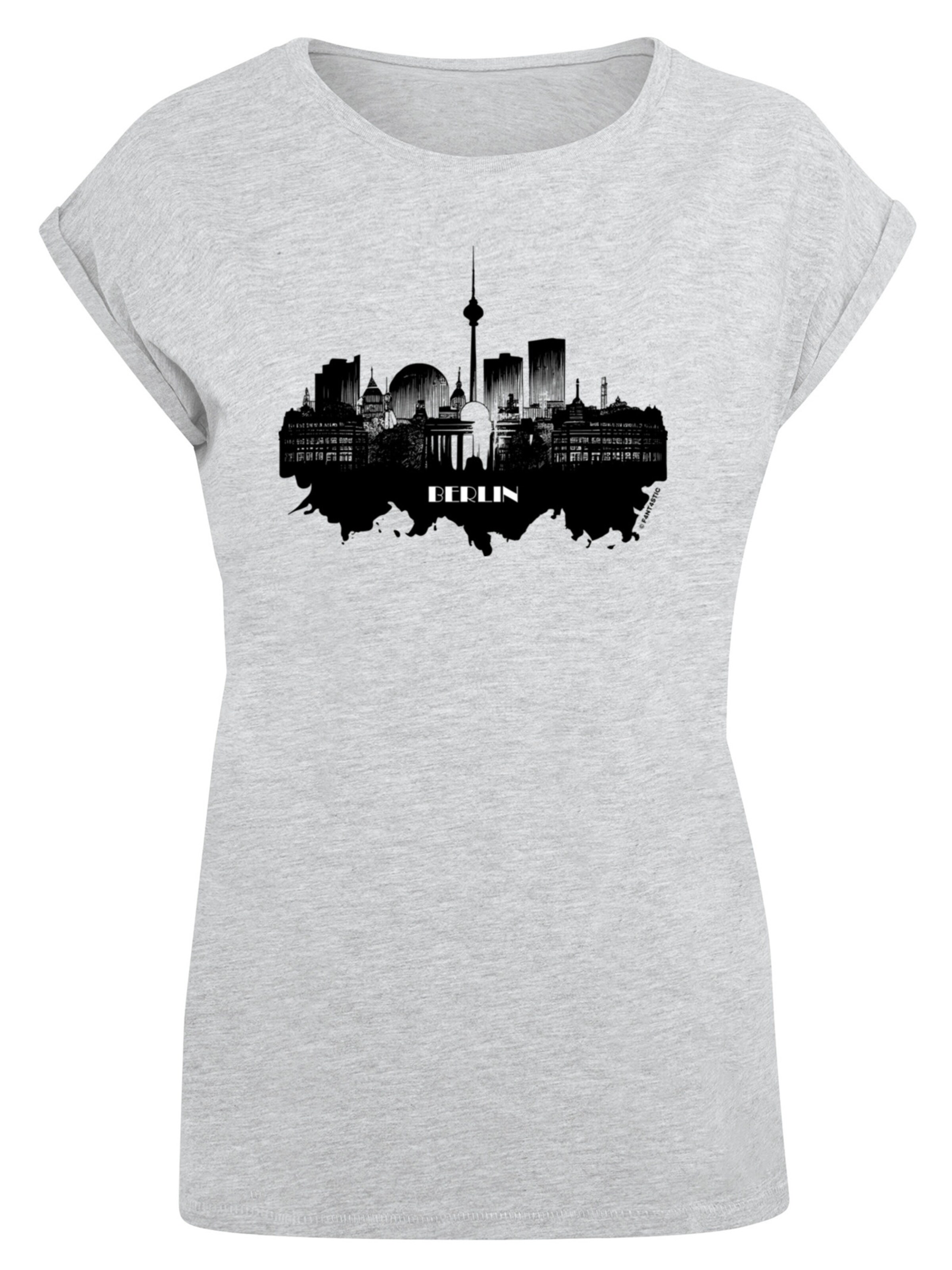 F4NT4STIC Shirt in Grijs: voorkant