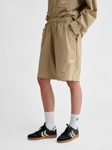 Hummel Loose fit Trousers 'Sorona' in Brown