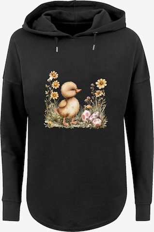 F4NT4STIC Sweatshirt 'Niedliche Enten Ostereier' in Schwarz: Vorderseite