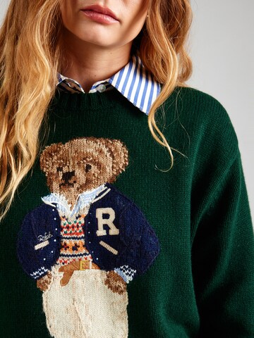 Polo Ralph Lauren Sweter 'PREP BEAR' w kolorze zielony