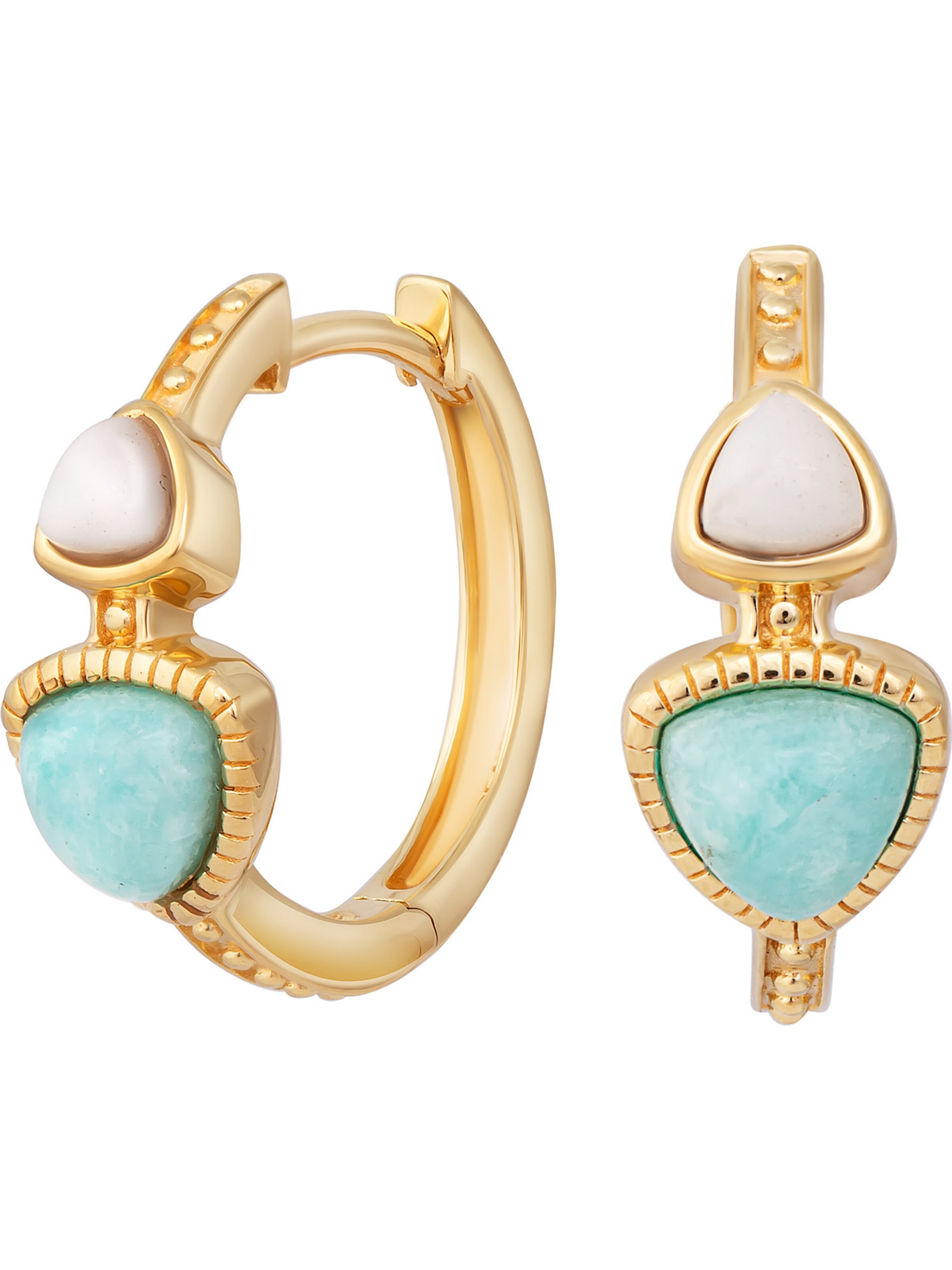 caï Earrings in Gold: front