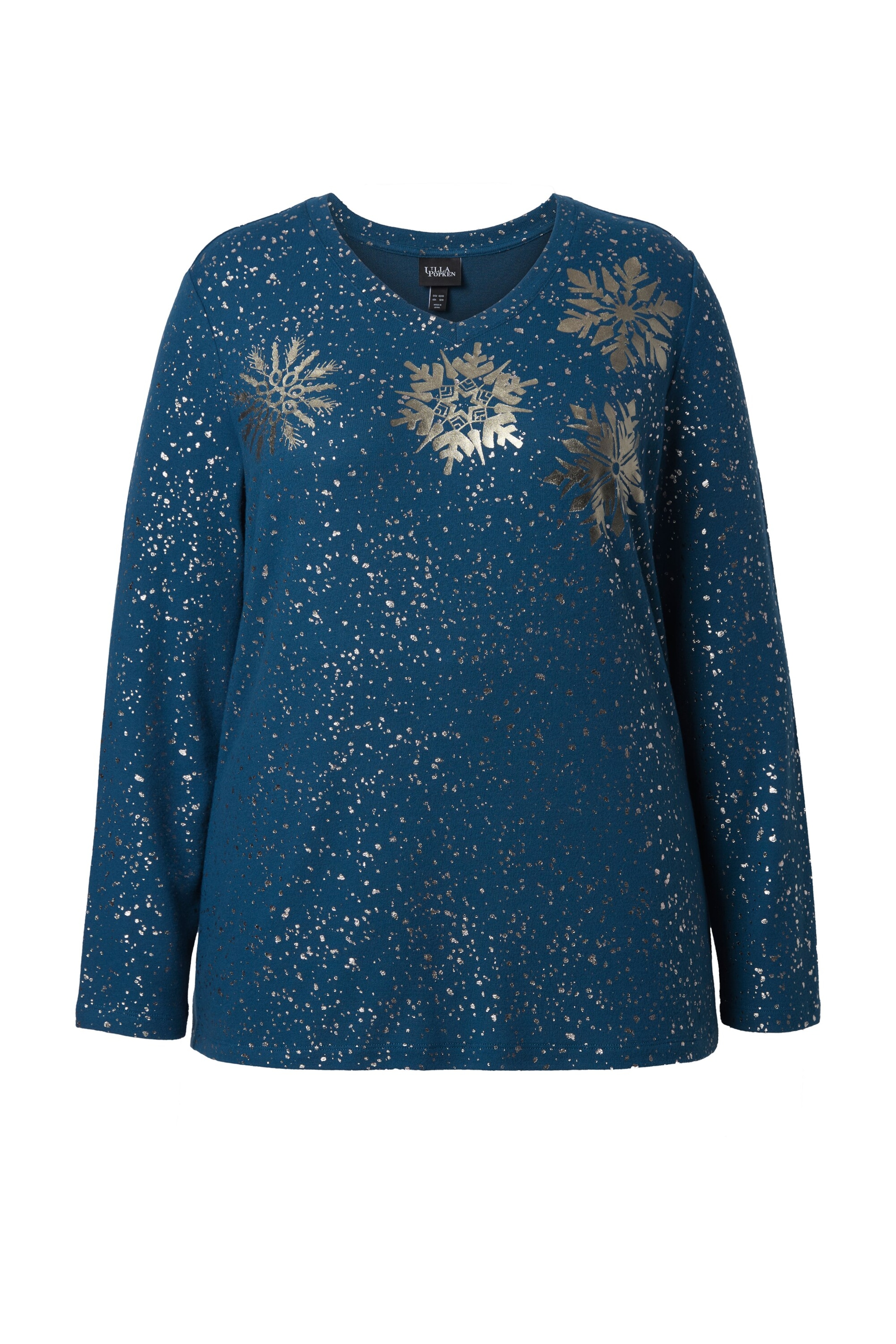 Ulla Popken Sweatshirt in Blau: Vorderseite