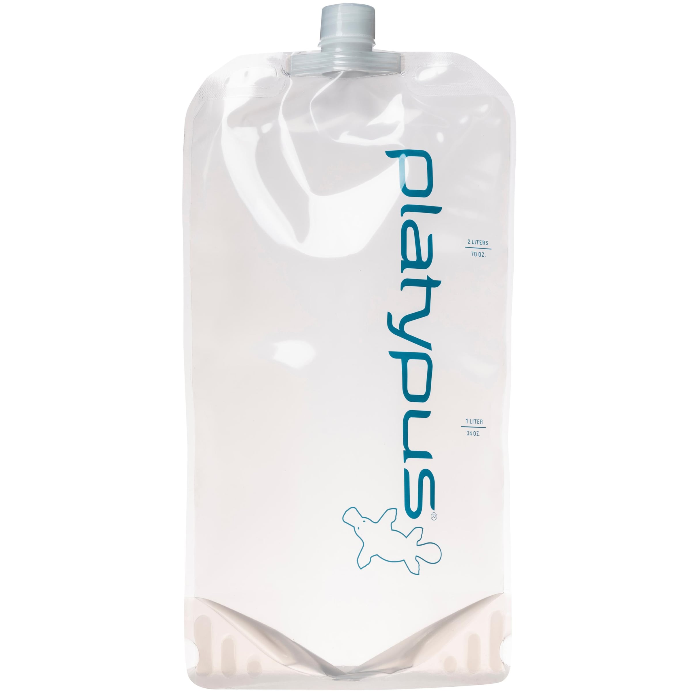 Platypus Trinkflasche in Transparent: Vorderseite