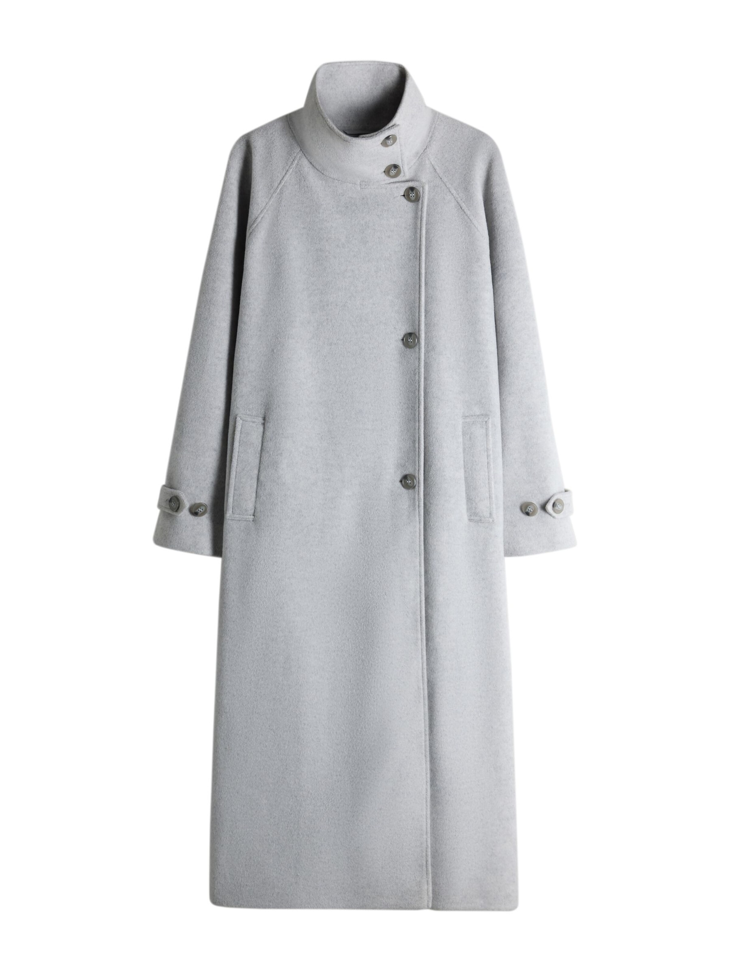 The Set Between-seasons coat in XL in Light grey, Item view