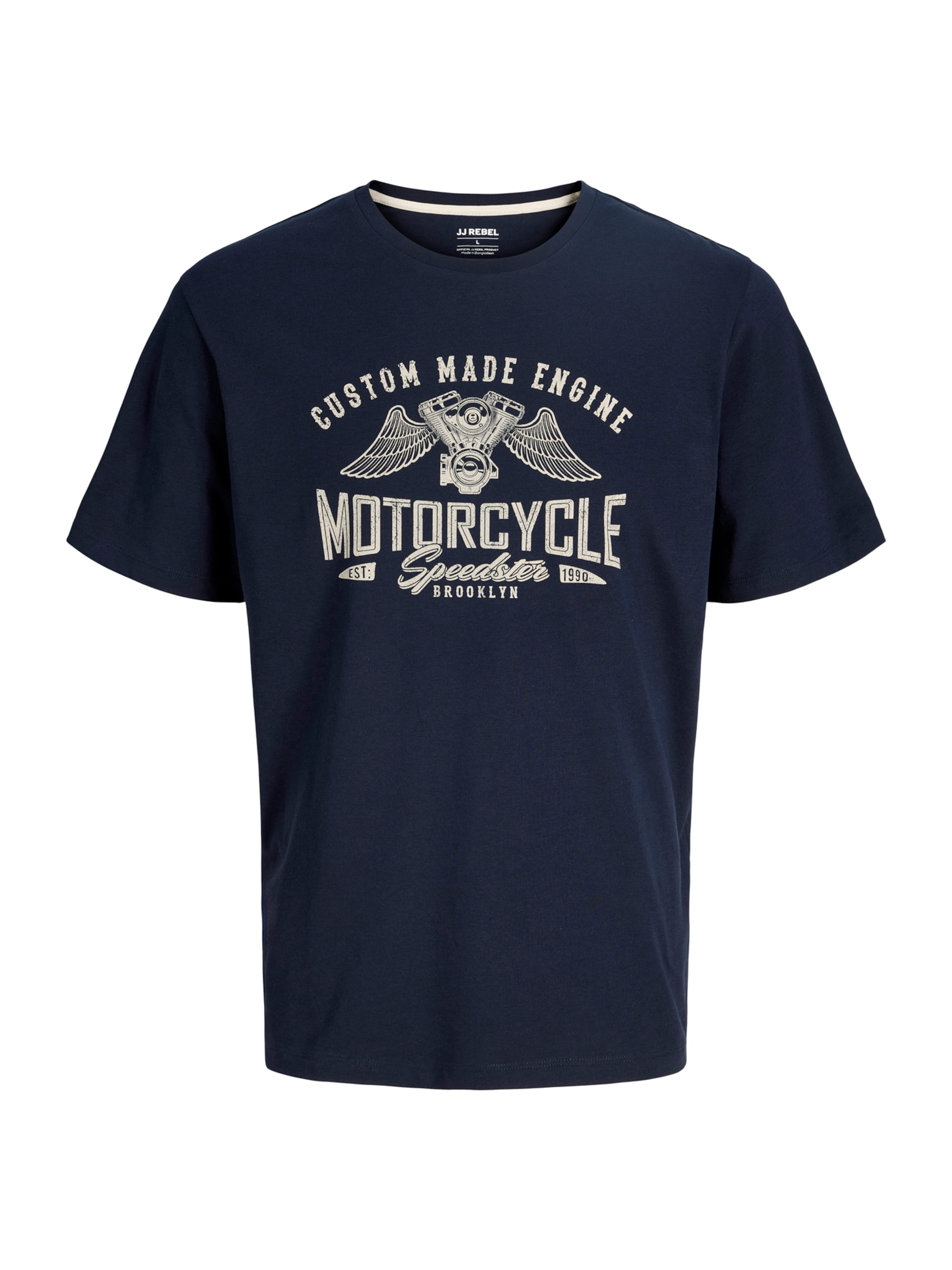 JJ Rebel Majica 'JREBMATHEO' | modra barva: sprednja stran