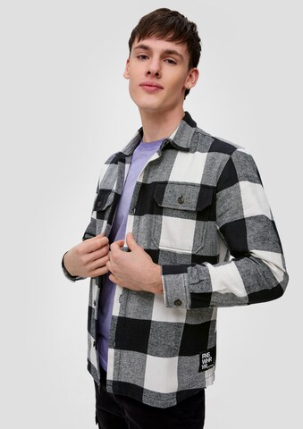 Regular fit Camicia di QS in nero