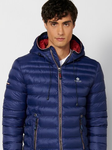 KOROSHI Between-Season Jacket in Blue