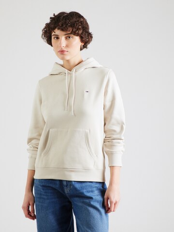 Felpa di Tommy Jeans in beige: frontale