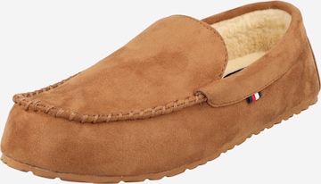 TOMMY HILFIGER Slippers in Brown: front