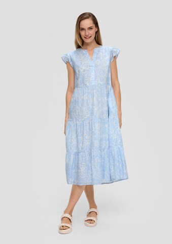 s.Oliver Summer dress in Blue: front