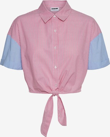 Noisy May Petite - Blusa em rosa: frente