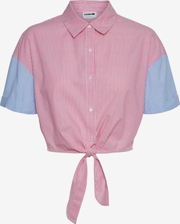 Noisy May Petite Blouse in Pink: front