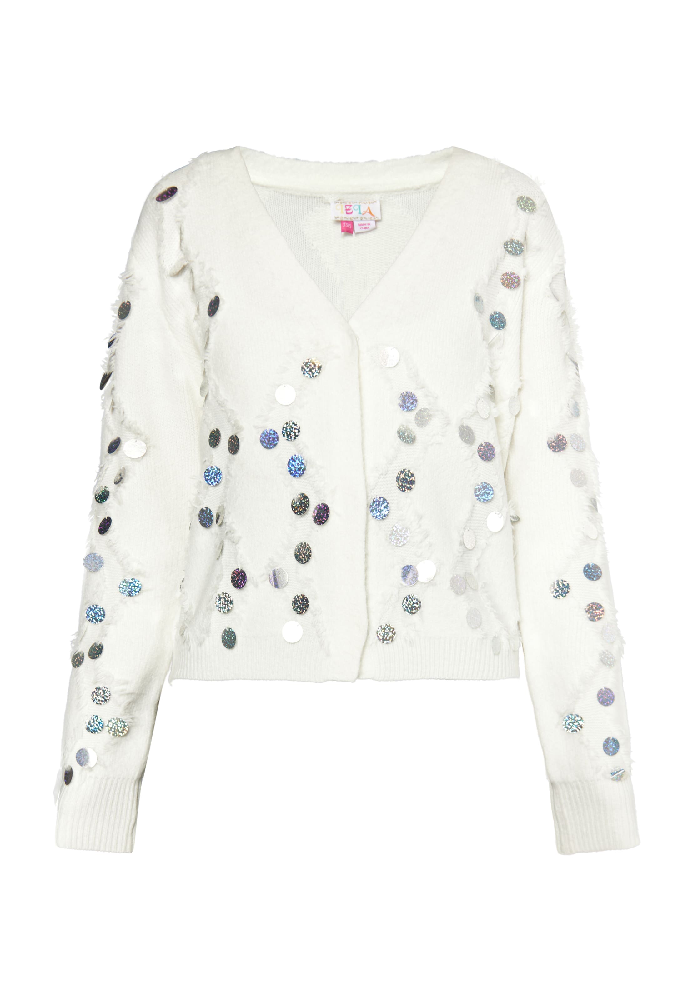 balta IZIA Kardiganas: priekis