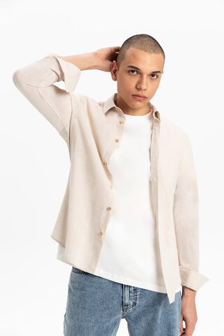 UNIQVIBE Regular fit Overhemd in Beige