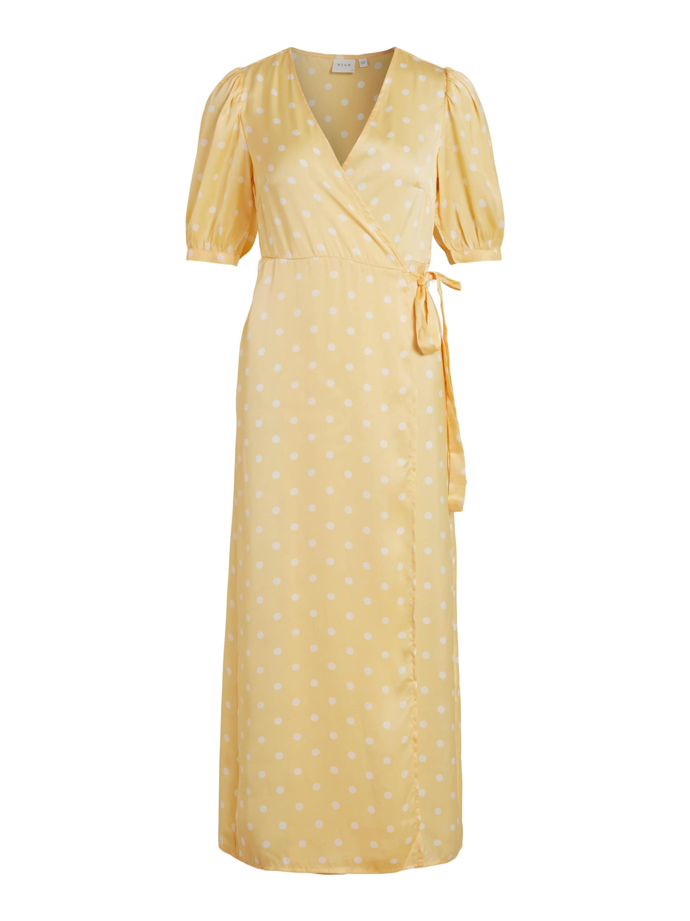 VILA Рокля 'DOLETTA' в жълто: отпред