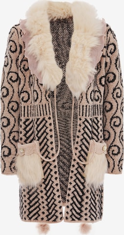 Cardigan faina en beige : devant