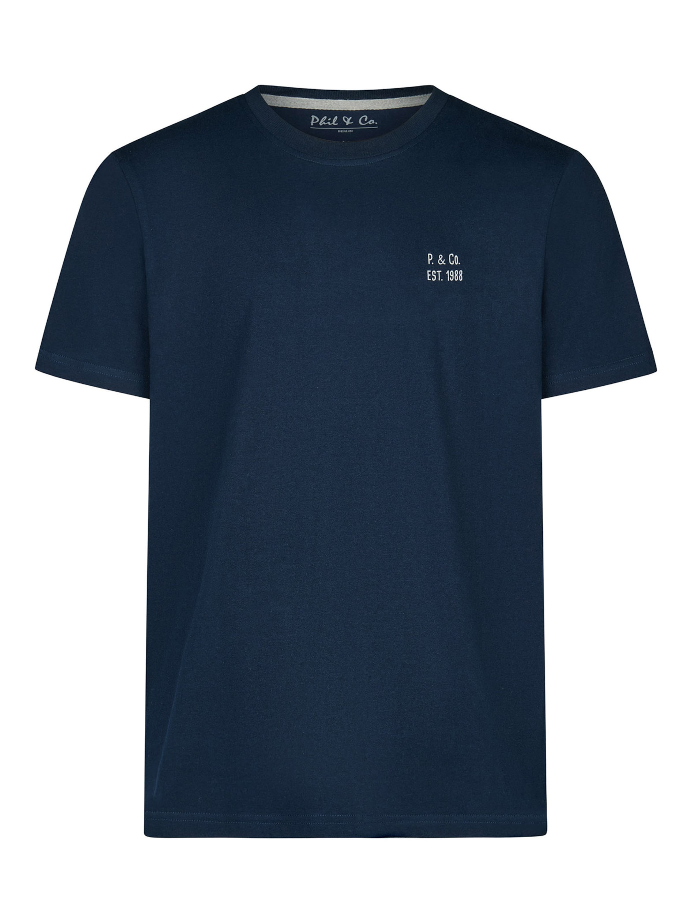 Phil & Co. Berlin Pyjama kort ' Classics ' in Blauw