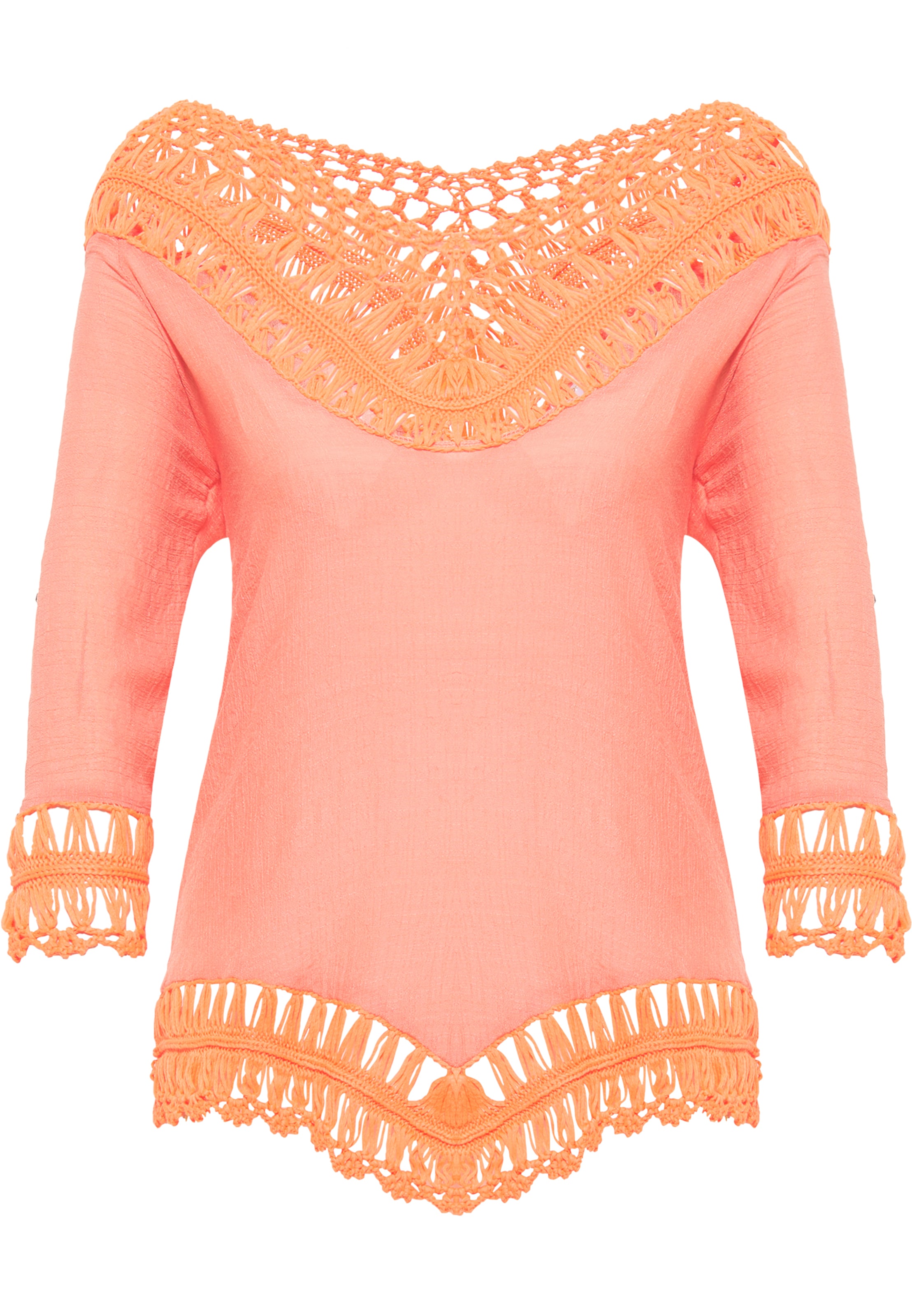 Tunica di IZIA in arancione: frontale