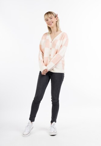 MYMO Gebreid vest 'Blonda' in Roze