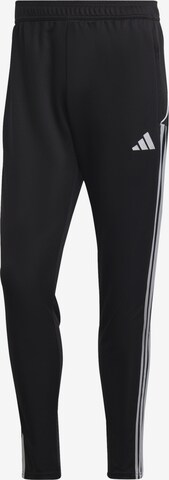 Coupe slim Pantalon de sport 'Tiro 23' ADIDAS PERFORMANCE en noir : devant