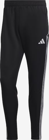 Slimfit Pantaloni sportivi 'Tiro 23' di ADIDAS PERFORMANCE in nero: frontale