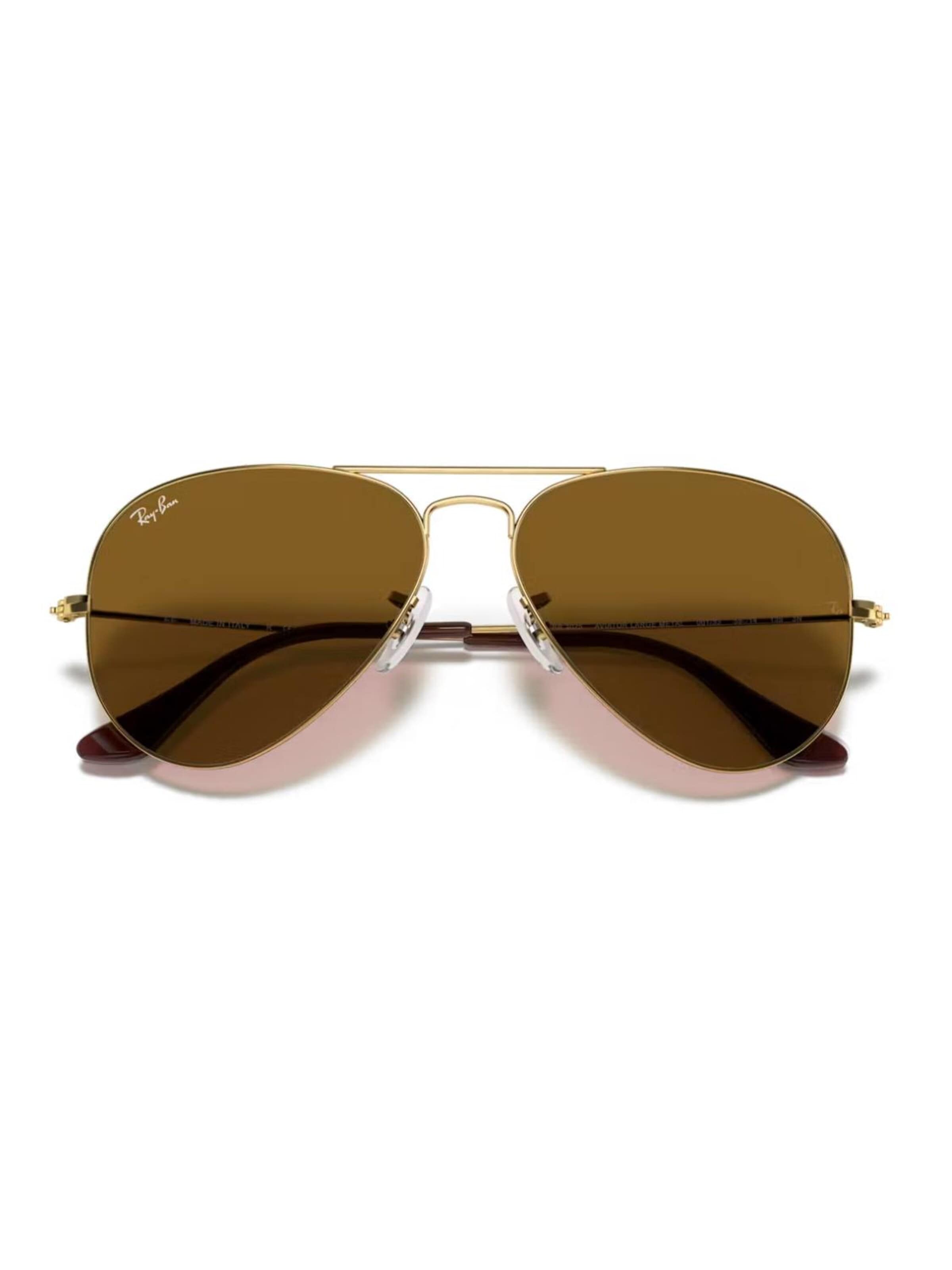 Ray-Ban Zonnebril 'Aviator RB3025' in Bruin