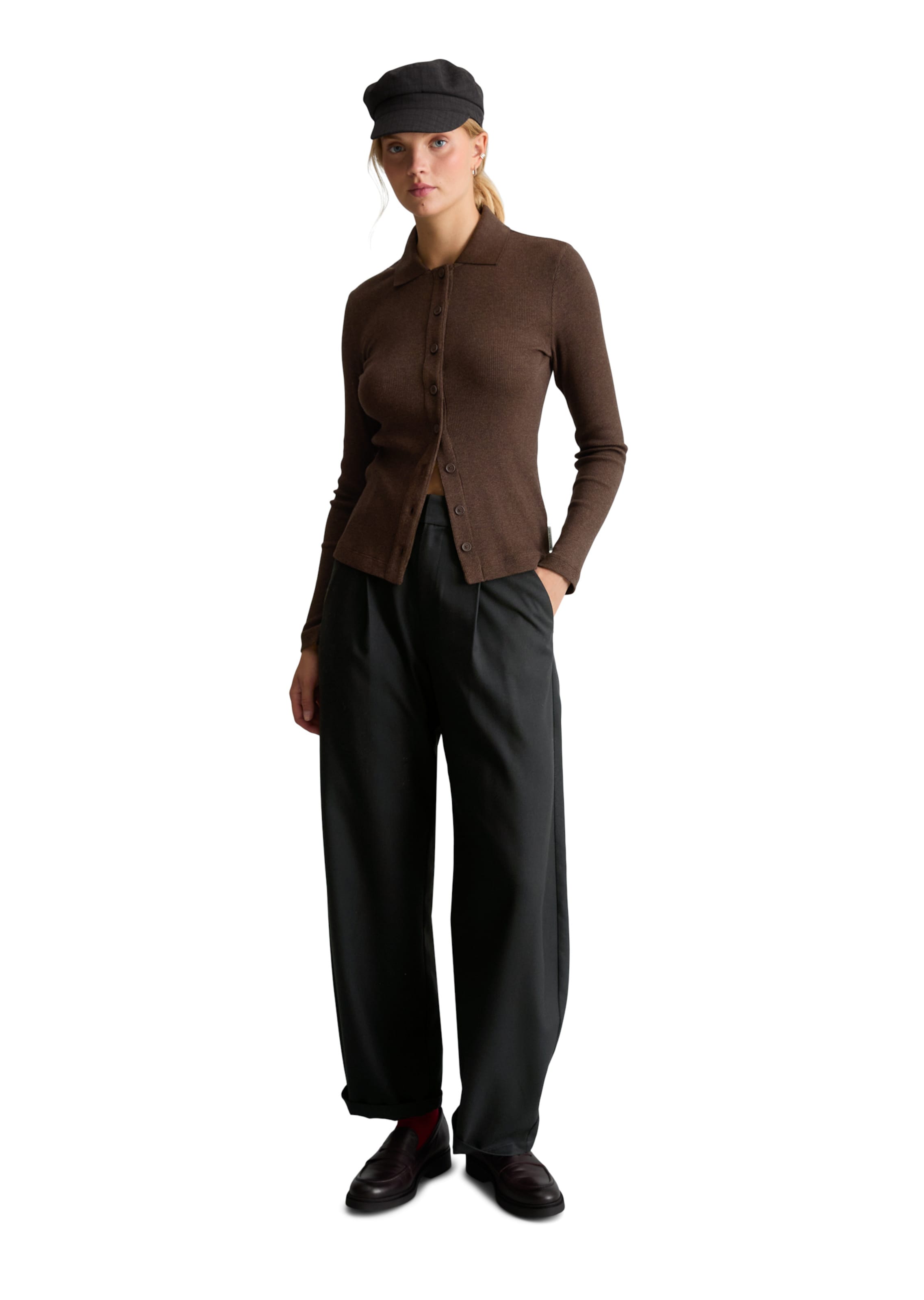 Marc O'Polo DENIM Shirt in Brown: front