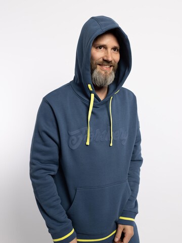 FORSBERG Sweatshirt 'Hoodie mit Vintage Logo' in Blue