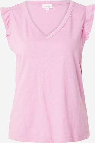 s.Oliver Shirt in Roze: voorkant