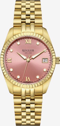 Régler Zegarek analogowy 'Régler Liberté Steel Gold - Blush' w kolorze złoty: przód