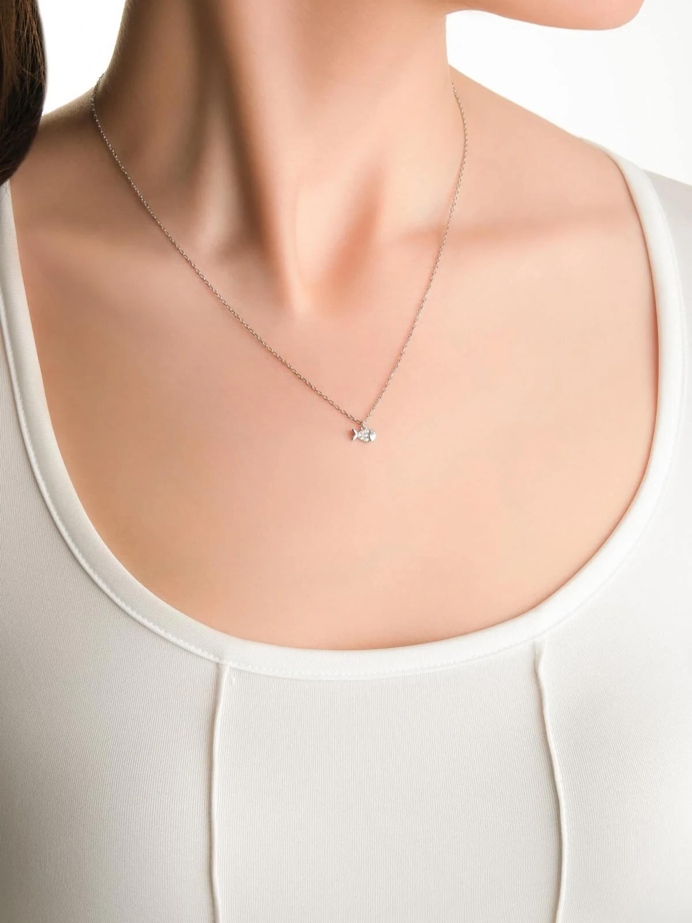 Chaîne So Chic en argent : devant