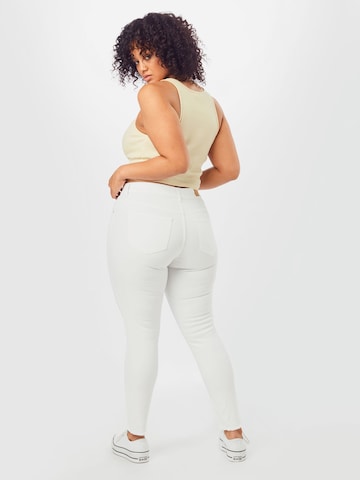 ONLY Carmakoma Skinny Jeans 'Willy' in White