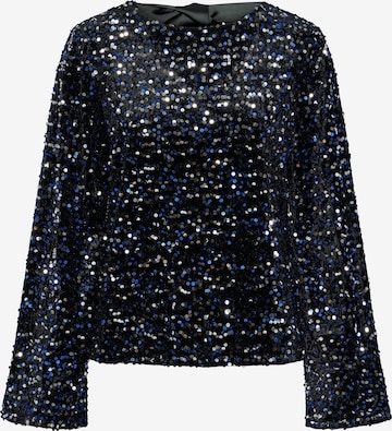 PIECES Blouse 'PCKAM' in Zwart: voorkant