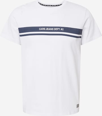 Cars Jeans T-Shirt 'FERRATI' in Weiß: predná strana