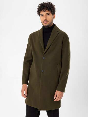 Antioch Between-Seasons Coat in Green: front