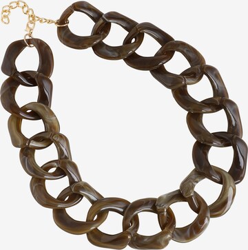 SOHI Necklace 'Heloise' in Brown: front