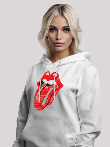 F4NT4STIC Zip-Up Hoodie 'The Rolling Stones' in White