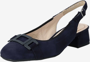 ARA Slingpumps in Blauw: voorkant