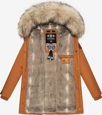 NAVAHOO Winter coat 'Cristal' in Brown
