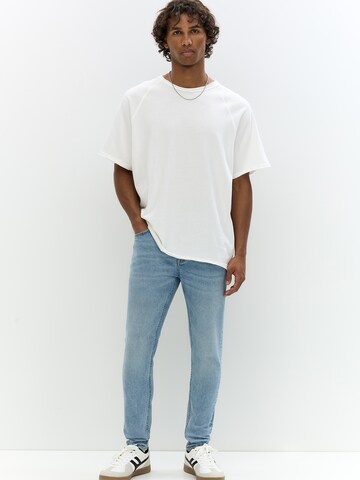 Pull&Bear Slimfit Jeans i blå