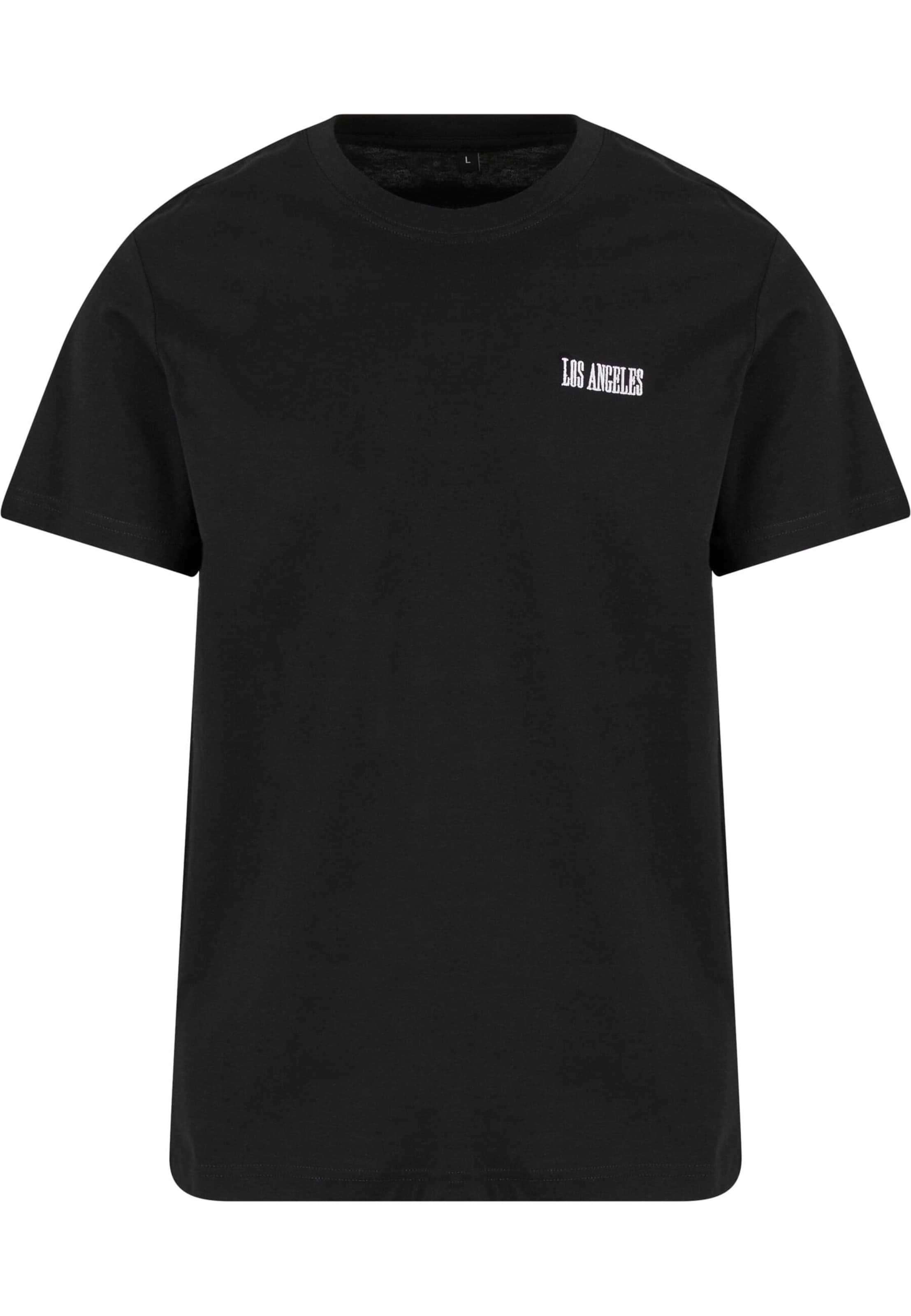 T-Shirt 'Los Angeles' Mister Tee en noir : devant