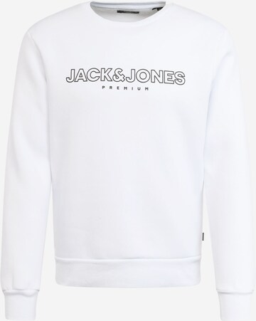 JACK & JONES Sweatshirt 'JASON' i hvit: forside