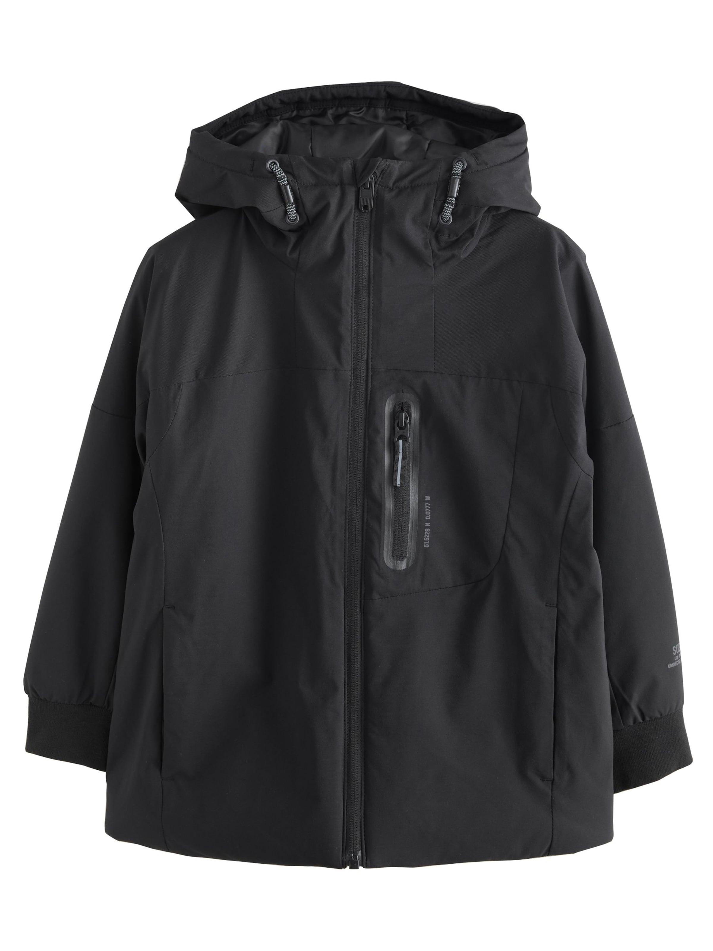 Next Λειτουργικό μπουφάν σε μαύρο: μπροστά