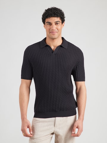 HOLLISTER Pulover | črna barva: sprednja stran